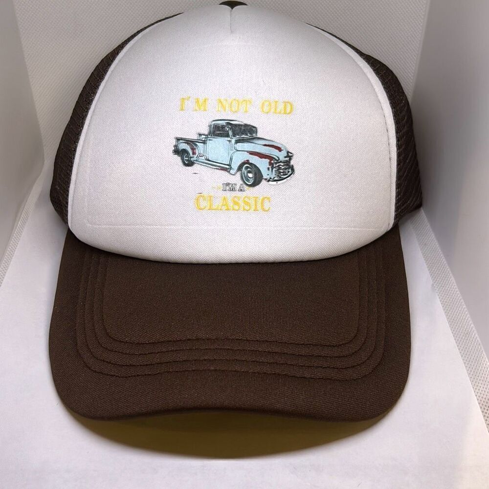 “I’m Not Old, I’m a Classic” Vintage Truck Trucker Hat